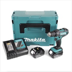 Makita DDF482RFJ Cordless Drill/Driver - 2 Batteries Included, Keyless Chuck - Powerful Performance & Versatile Design!